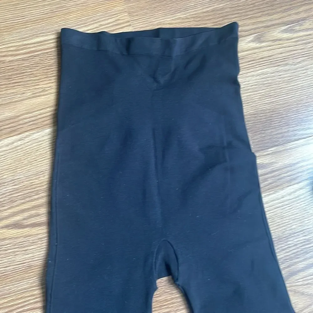 SPANX Women's Maternity Mama Look at Me Now Leggings Size M Black